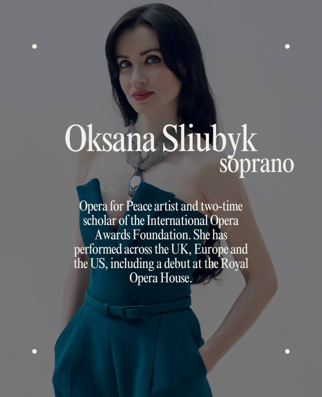 Oksana Sliubyk, soprano